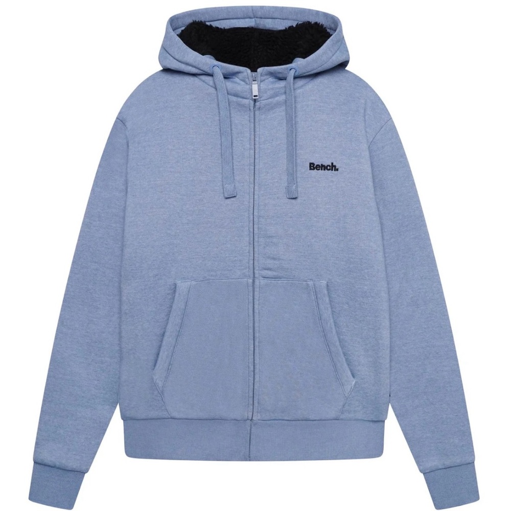 Bench men’s Light Blue zip up Hoodie with Pockets